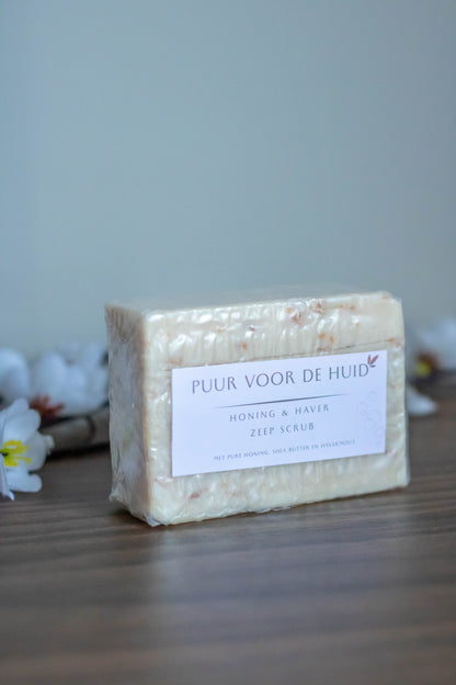 Honing en haver zeep scrub 120 gram